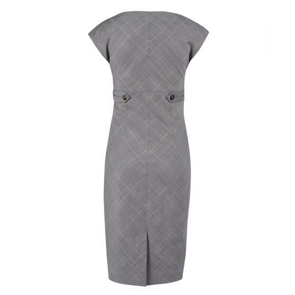 Ted Baker - Fierod Check Print Pencil Shift Dress - Ted Size 1 (US 4) - Picture 9 of 16